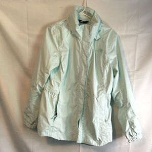 The North Face Heavy Windbreaker w/Hood XL Ladies Mint Green